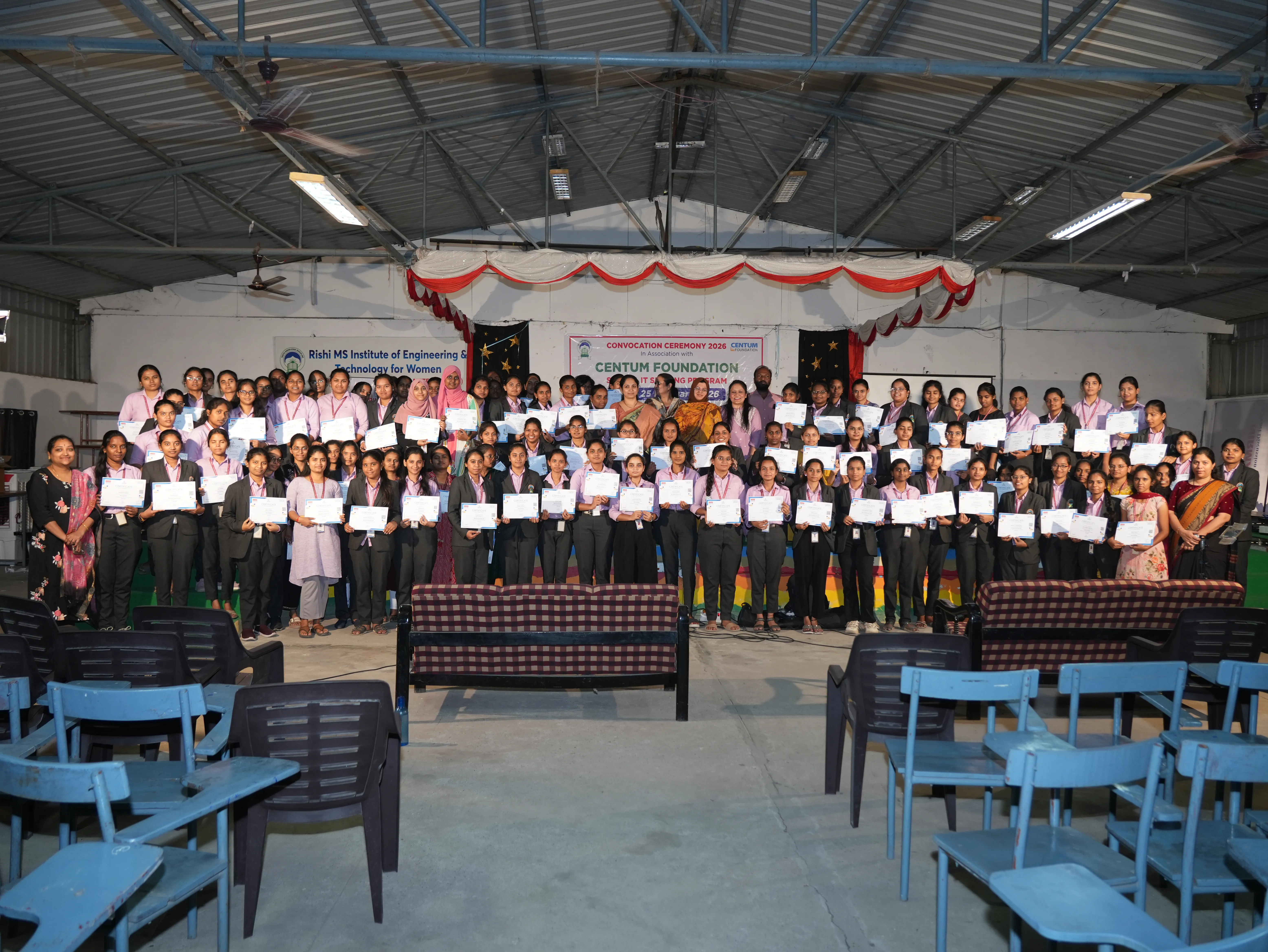 Convocation Ceremony of Sonata CSR through Centrum foundation for 4 th year students - RITW